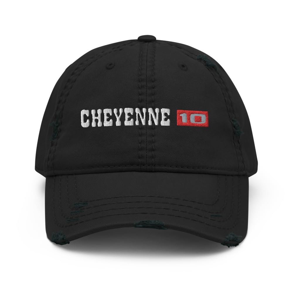 1971 1972 Cheyenne 10 Emblem Classic Car C10 Distressed Dad hat for Chevy Truck Owners Enthusiasts Black