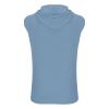 Generic Men's Hooded Tank Tops Bodybuilding Muscle Cut Off T Shirt Sleeveless Workout Gym Athletic Running Fashion Hoodies Top Blue, X-Large view 4