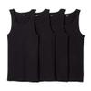 Goodfellow & Co Men's 4pk Ribbed Tank Top - (US, Alpha, Large, Regular, Regular, Black) view 1