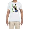 White Boston Kyrie Irving Sucks Lucky The Leprechaun Step Logo T-Shirt Youth Large view 1