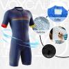 VOXCAUTQ Men's Cycling Skinsuit,Triathlon Suit Men,Trisuit for Swimming, Running, Duathlon,Cycling (14,L) view 2