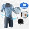 VOXCAUTQ Men's Cycling Skinsuit,Triathlon Suit Men,Trisuit for Swimming, Running, Duathlon,Cycling (11,L) view 2
