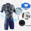 VOXCAUTQ Men's Cycling Skinsuit,Triathlon Suit Men,Trisuit for Swimming, Running, Duathlon,Cycling (6,6XL) view 2