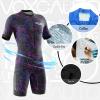 VOXCAUTQ Men's Cycling Skinsuit,Triathlon Suit Men,Trisuit for Swimming, Running, Duathlon,Cycling (15,S) view 2