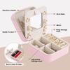 Nymtavia Birthday Gifts For Women - Initial Jewelry Box, Travel Jewelry Case, Small Travel Organizer, Graduation & Bridesmaid Gifts view 2