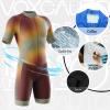 VOXCAUTQ Men's Cycling Skinsuit,Triathlon Suit Men,Trisuit for Swimming, Running, Duathlon,Cycling (20,L) view 2