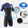 VOXCAUTQ Men's Cycling Skinsuit,Triathlon Suit Men,Trisuit for Swimming, Running, Duathlon,Cycling (1,S) view 2