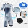VOXCAUTQ Men's Cycling Skinsuit,Triathlon Suit Men,Trisuit for Swimming, Running, Duathlon,Cycling (19,L) view 2