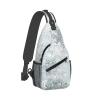 Ncpkcb Travel Hiking Daypack Fashion Chest Bag Crystal Snowflake Winter Crossbody Backpack Sling Bag Chest Daypack For Men Women view 2