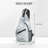 Ncpkcb Travel Hiking Daypack Fashion Chest Bag Crystal Snowflake Winter Crossbody Backpack Sling Bag Chest Daypack For Men Women view 3