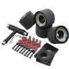 GXBHSP 70mm Skateboard Wheels and Bearings Set Longboard Wheels 80A with ABEC-9 Bearings Spacers Skateboard Parts Cruiser Wheels Black view 1