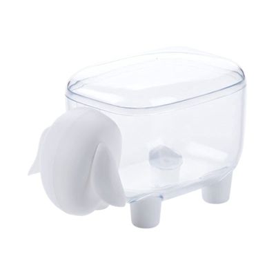 SLZHEE Jewelry Box Cotton Swab Storage Box with Lid Transparent Cotton Swab Cosmetic Small Box Desktop Cotton Swab Box Makeup Cotton Box Finishing Box Jewelry case(Color:A)