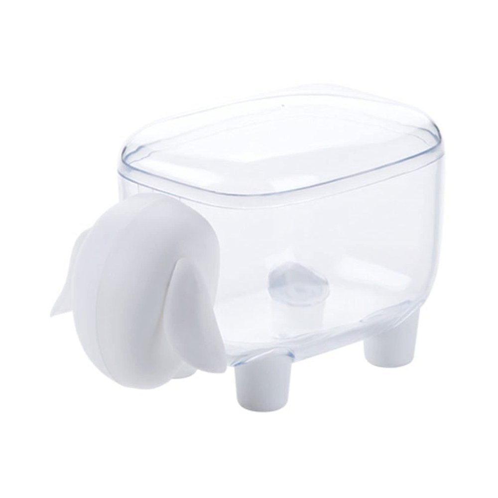 SLZHEE Jewelry Box Cotton Swab Storage Box with Lid Transparent Cotton Swab Cosmetic Small Box Desktop Cotton Swab Box Makeup Cotton Box Finishing Box Jewelry case(Color:A)
