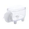 SLZHEE Jewelry Box Cotton Swab Storage Box with Lid Transparent Cotton Swab Cosmetic Small Box Desktop Cotton Swab Box Makeup Cotton Box Finishing Box Jewelry case(Color:A) view 1
