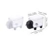 SLZHEE Jewelry Box Cotton Swab Storage Box with Lid Transparent Cotton Swab Cosmetic Small Box Desktop Cotton Swab Box Makeup Cotton Box Finishing Box Jewelry case(Color:A) view 2
