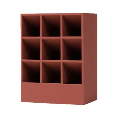 Jewelry Box Lipstick Storage Box Nine Grid Silicone Creative Girl Heart Shaped Desktop Dressing Table Lipstick Makeup Cosmetics Finishing Jewelry case(Color:B)
