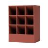 Jewelry Box Lipstick Storage Box Nine Grid Silicone Creative Girl Heart Shaped Desktop Dressing Table Lipstick Makeup Cosmetics Finishing Jewelry case(Color:B) view 1
