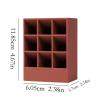 Jewelry Box Lipstick Storage Box Nine Grid Silicone Creative Girl Heart Shaped Desktop Dressing Table Lipstick Makeup Cosmetics Finishing Jewelry case(Color:B) view 2