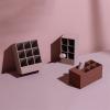 Jewelry Box Lipstick Storage Box Nine Grid Silicone Creative Girl Heart Shaped Desktop Dressing Table Lipstick Makeup Cosmetics Finishing Jewelry case(Color:B) view 3