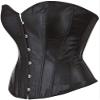 ADELCE Women's Sexy Boned Overbust Shaper Push Up Bodysuit Lace up Corsets and Strap Bustiers Top Black 4XL view 3