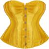 ADELCE Women's Sexy Boned Overbust Shaper Push Up Bodysuit Lace up Corsets and Strap Bustiers Top Ginger XS view 1