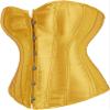 ADELCE Women's Sexy Boned Overbust Shaper Push Up Bodysuit Lace up Corsets and Strap Bustiers Top Ginger XS view 3