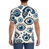 Stylish Athletic Sports Jersey The-Turkish-Nazar-Eye Men's Rugby Jersey 3X-Large Black view 4