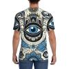 Stylish Athletic Sports Jersey Blue-Turkish-Eyes-Hand Men's Rugby Jersey Large view 4