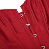 ADELCE Women's Sexy Boned Overbust Shaper Push Up Bodysuit Lace up Corsets and Strap Bustiers Top Wine Red 5XL view 4
