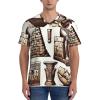 Stylish Athletic Sports Jersey Ancient-Egyptian-Pyramid-Pharaoh Men's Rugby Jersey Medium Black view 2
