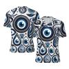 Stylish Athletic Sports Jersey Turkish-Evil-Eyes Men's Rugby Jersey 3X-Large Black view 1