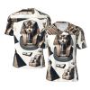 Stylish Athletic Sports Jersey Egyptian-Pyramid-Pharaoh Men's Rugby Jersey Large Black