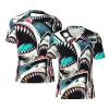 Stylish Athletic Sports Jersey Shark-Open-Mouth-Doodle Men's Rugby Jersey X-Large view 1
