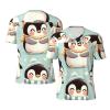Stylish Athletic Sports Jersey Cute-Emperor-Penguin Men's Rugby Jersey Small Black view 1