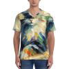 Stylish Athletic Sports Jersey Colorful-Cat-Painting Men's Rugby Jersey 3X-Large view 2