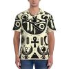 Stylish Athletic Sports Jersey Horus-Eye-Pyramid-Moon Men's Rugby Jersey X-Large Black view 2