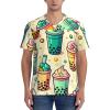 Stylish Athletic Sports Jersey Colorful-Milk-Tea Men's Rugby Jersey Large view 2