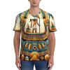Stylish Athletic Sports Jersey Ancient-Egyptian-Boat Men's Rugby Jersey Xx-Large Black view 2