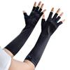 Flush of Dawn Fingerless Sun Gloves Women Summer Long Sleeve Driving Gloves Thin Non Slip UV Sun Protection Sunblock Gloves (Black) view 1