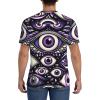 Stylish Athletic Sports Jersey Purple-Evil-Eye Men's Rugby Jersey Xx-Large view 4