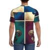 Stylish Athletic Sports Jersey Colorful-Fleur-De-Lis Men's Rugby Jersey X-Large view 4