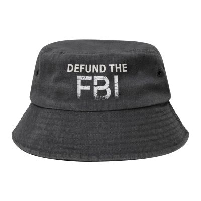 Abolish Defund The FBI Bucket Hat Denim Fisherman Cap Beach Sun Outdoor Travel Caps for Women Men