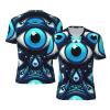 Stylish Athletic Sports Jersey Turkish-Blue-Evil-Eye-Bead Men's Rugby Jersey Large view 1