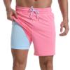 FT FENTENG Mens Swim Trunks with Compression Liner, 2 in 1 Men Bathing Suit Mens Swimming Short 7 inch Inseam Board Shorts Swimwear, 4 Way Stretch Beach Shorts Quick Dry with Zipper Pockets, Small view 1