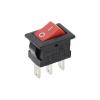 BUUV 5PCS KCD11 Rocker Switch 10 * 15mm Mini Push Button Switch ON-Off/ON-Off-ON 2 Pins / 3 Pins 3A 250VAC / 6A 125VAC 10x15mm(Rose red) view 1