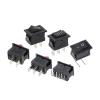 BUUV 5PCS KCD11 Rocker Switch 10 * 15mm Mini Push Button Switch ON-Off/ON-Off-ON 2 Pins / 3 Pins 3A 250VAC / 6A 125VAC 10x15mm(Rose red) view 3