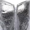 ADELCE Women's Retro Gothic Silver Fashion Faux Leather Beaded Overbust Corset Halloween Costume Bustier Top L view 3
