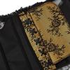 ADELCE Women's Plus Size Lolita Gothic Princess Renaissance Corset Floral Ruched Sleeves Elegant Halloween Costume Gold L view 4