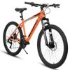 IRIMKIT Mountain Bike for Men and Women, 26" Wheels, 21-Speed Commuter Bicycle, Carbon Steel Frame, U-Brakes, Grip Shifter, Front Suspension Fork - Perfect for City and Trail (Orange-1, 26-Inch/Disc) view 1