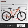 IRIMKIT Mountain Bike for Men and Women, 26" Wheels, 21-Speed Commuter Bicycle, Carbon Steel Frame, U-Brakes, Grip Shifter, Front Suspension Fork - Perfect for City and Trail (Orange-1, 26-Inch/Disc) view 2